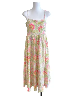 Greeb Floral Jumper Dress