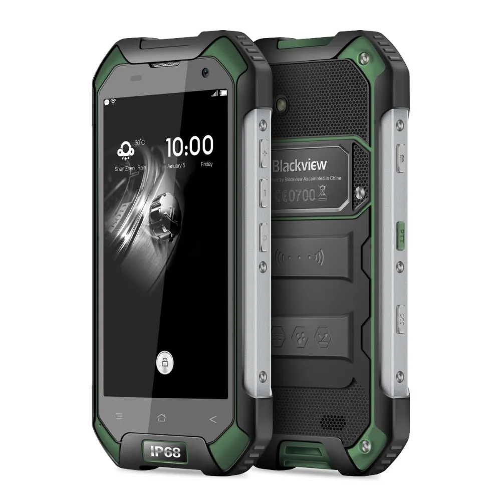 Green Blackview BV6000 IP68 Waterproof Mobile Phone 3GB RAM Octa-Core 4.7-Inch Fast Charge 4G Phone