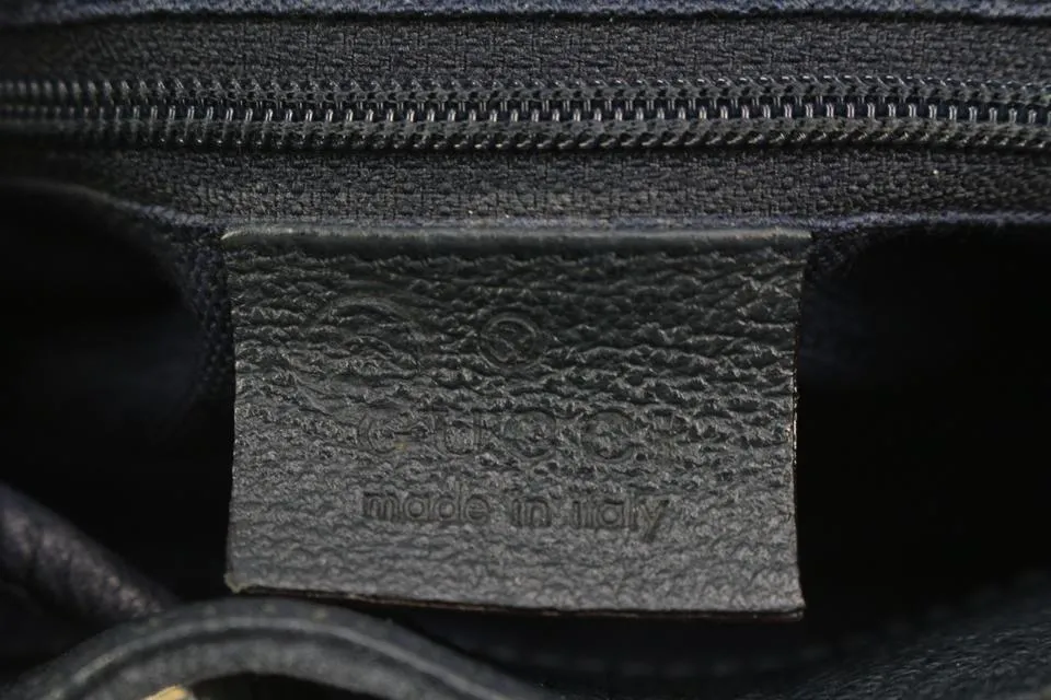 Gucci Navy Suede Bamboo Mini Backpack 56gz421s