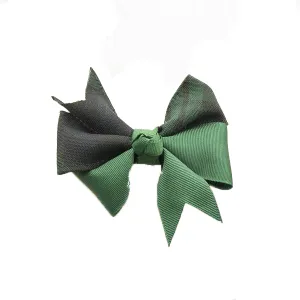 Hairbow "Classic Navy/Evergreen" "Blackwatch" Plaid #79
