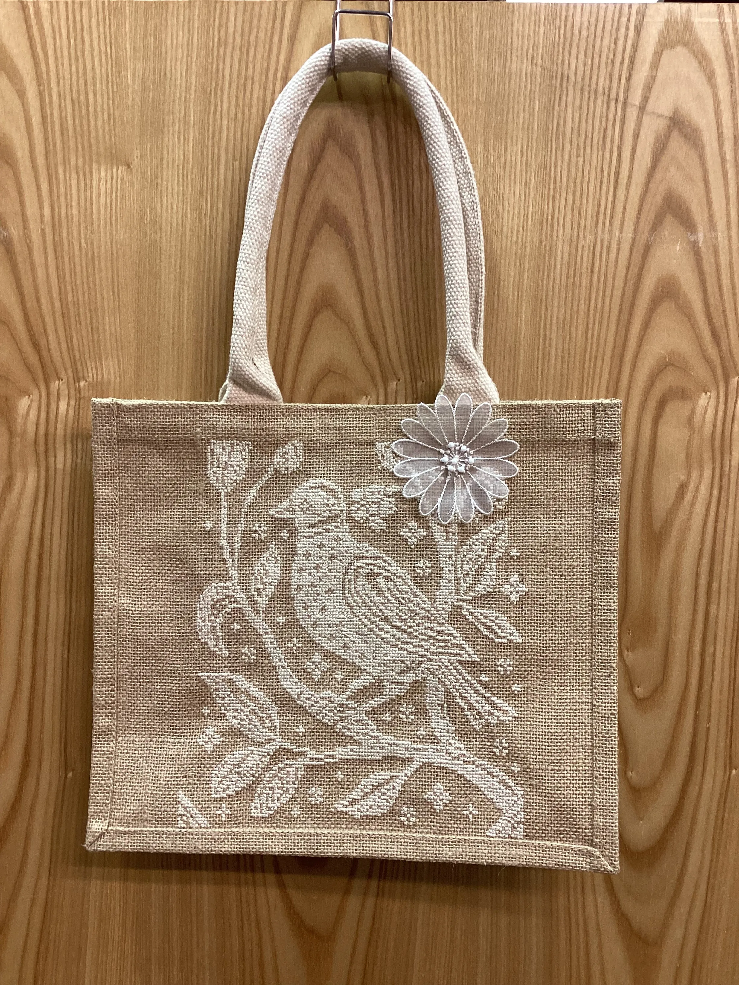 Hand Embroidered Jute My Bag B5