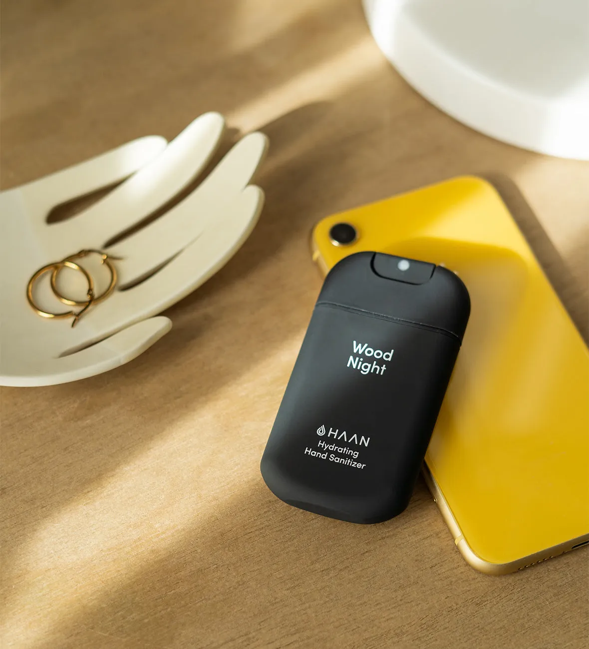 Hand Sanitizer Wood Night