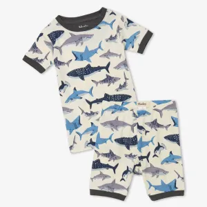 Hatley 'Sharks School' Short PJ Set