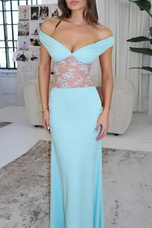 HBZ1103 Off-Shoulder Maxi Dress