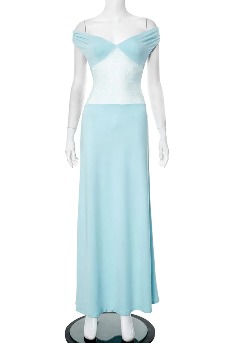 HBZ1103 Off-Shoulder Maxi Dress