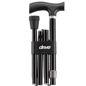 Heavy Duty Folding Cane Lightweight Adjustable with T Handle - 1 Each