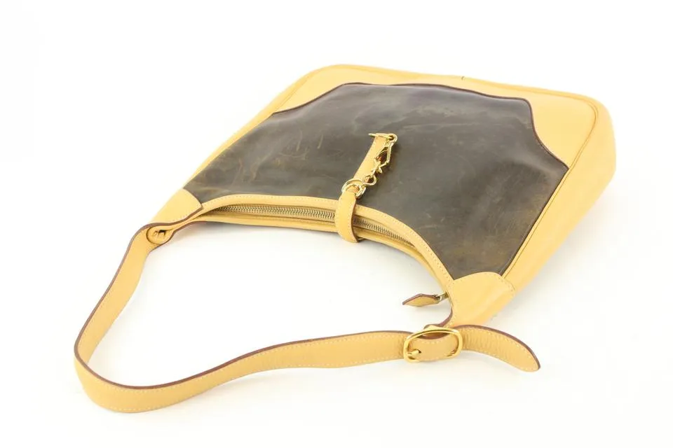 Hermès Amazonia x Fjord Leather Sable Trim II 31 Hobo Bag 365her525