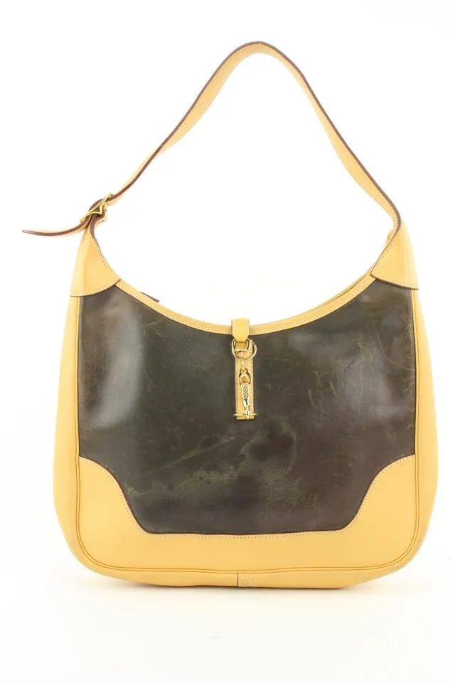 Hermès Amazonia x Fjord Leather Sable Trim II 31 Hobo Bag 365her525