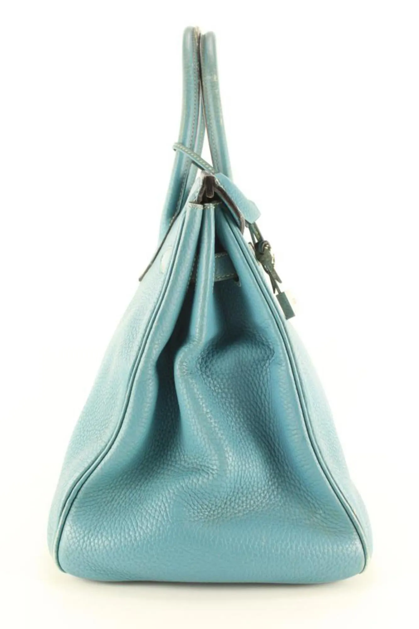 Hermès Blue Jean Togo Leather Birkin 35 PHW 6H1028