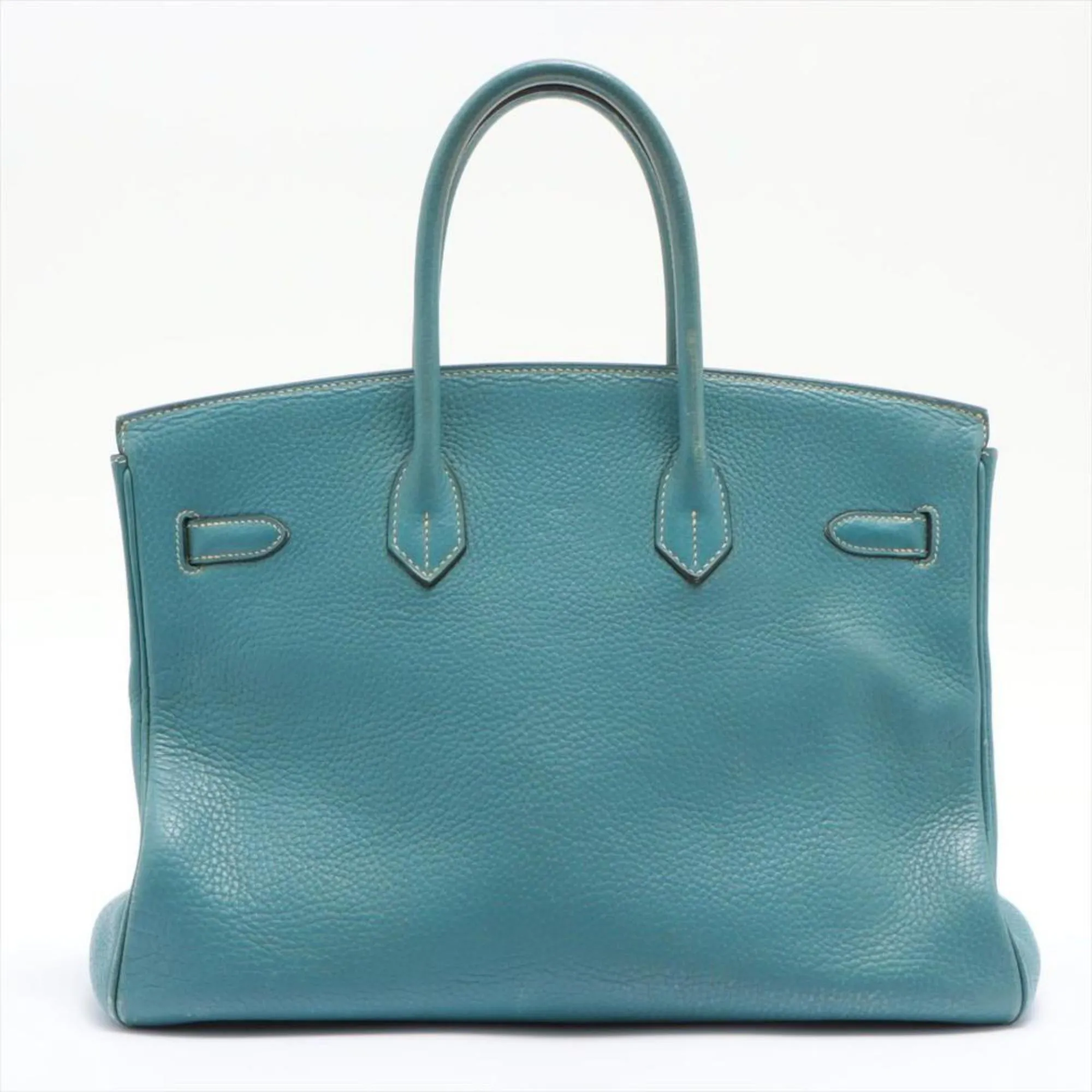 Hermès Blue Jean Togo Leather Birkin 35 PHW 6H1028