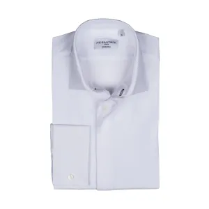 Hidden Placket Standard Fit Shirt - White