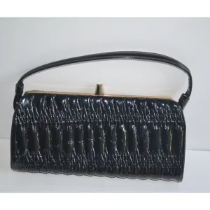 High Gloss Black Vinyl Purse