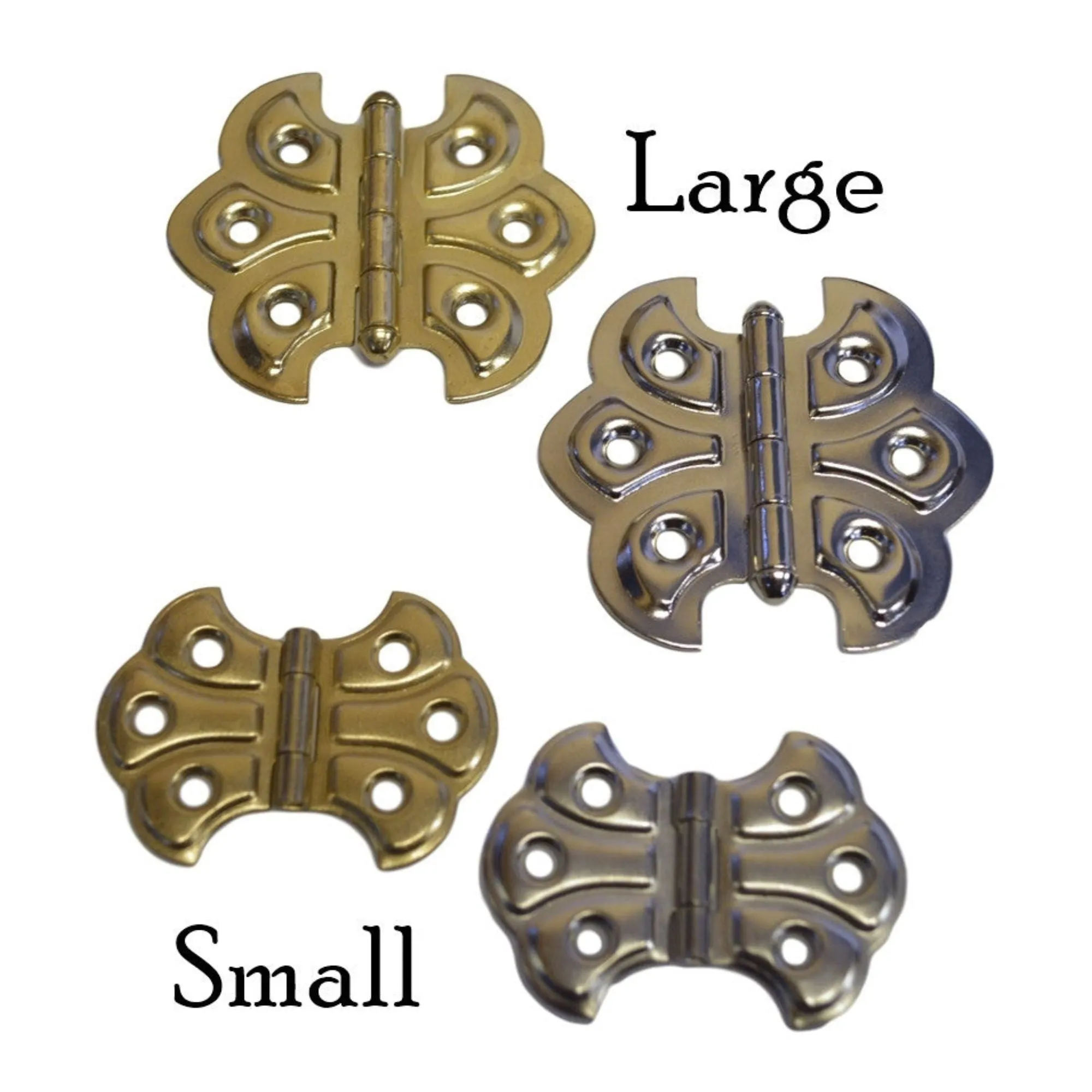 Historical Embossed Butterfly Hinge: Vintage Elegance for Your Cabinets