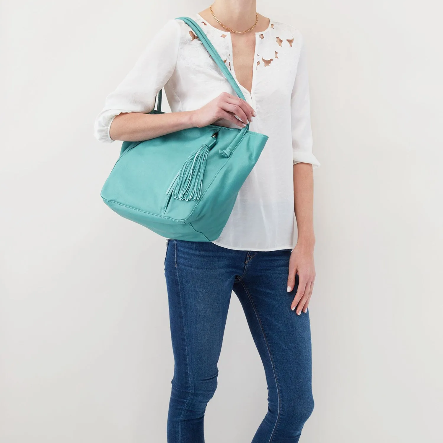 Hobo Endure Mini Tote Green Leather