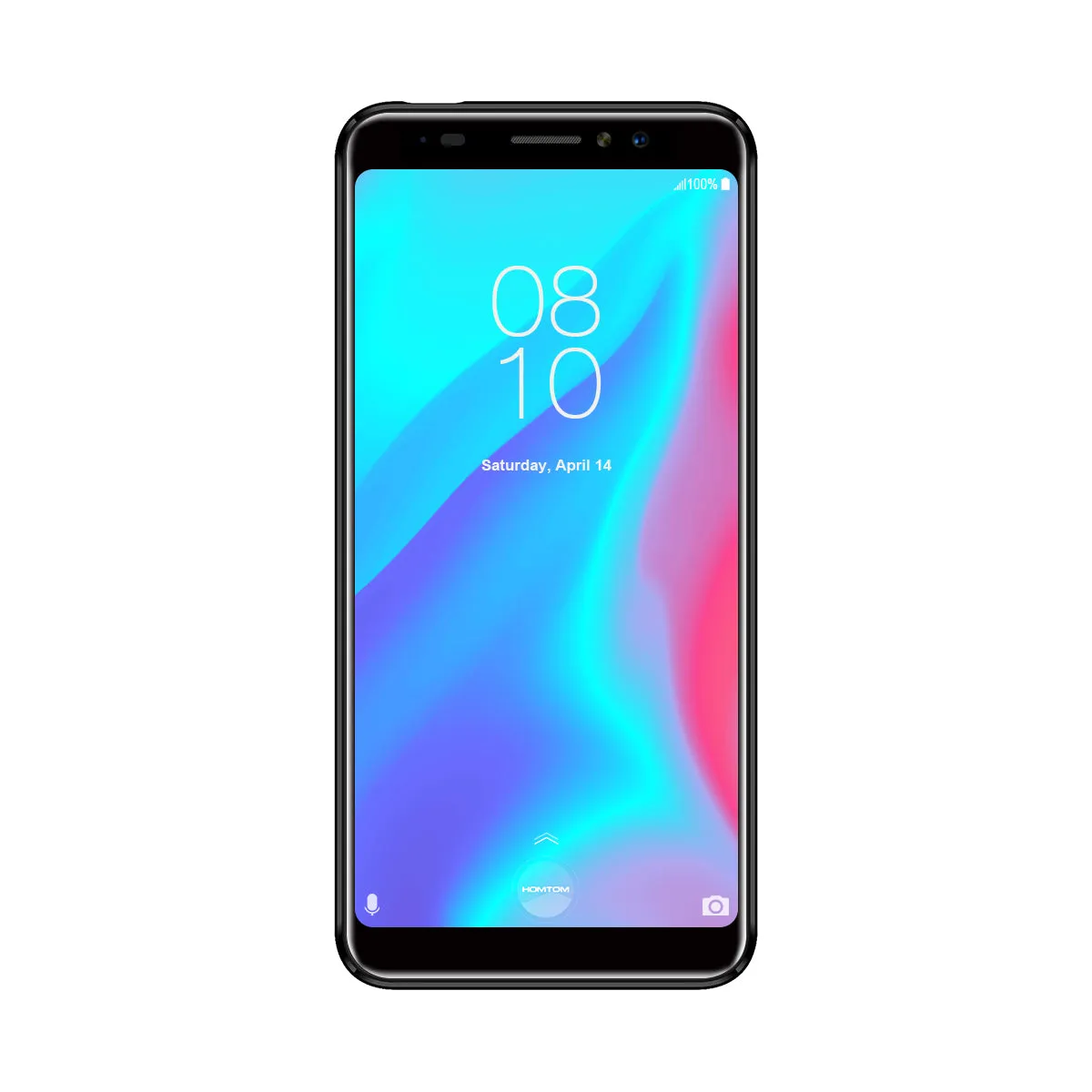 HOMTOM C8 Smartphone - 5.5 Inch Display, 2GB RAM, 32GB ROM,  Android 8.1, 4G LTE, Face Fingerprint Identification (Black)