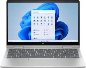HP Envy X360 14-ES0033DX Intel Core i7-1355U 13th Generation, 16GB Ram DDR4, 1TB SSD NVMe, Intel Iris Xe Graphics, 14″ FHD (1920×1080) IPS Touch Screen, Backlit KB, Windows 11 Home, Natural Silver