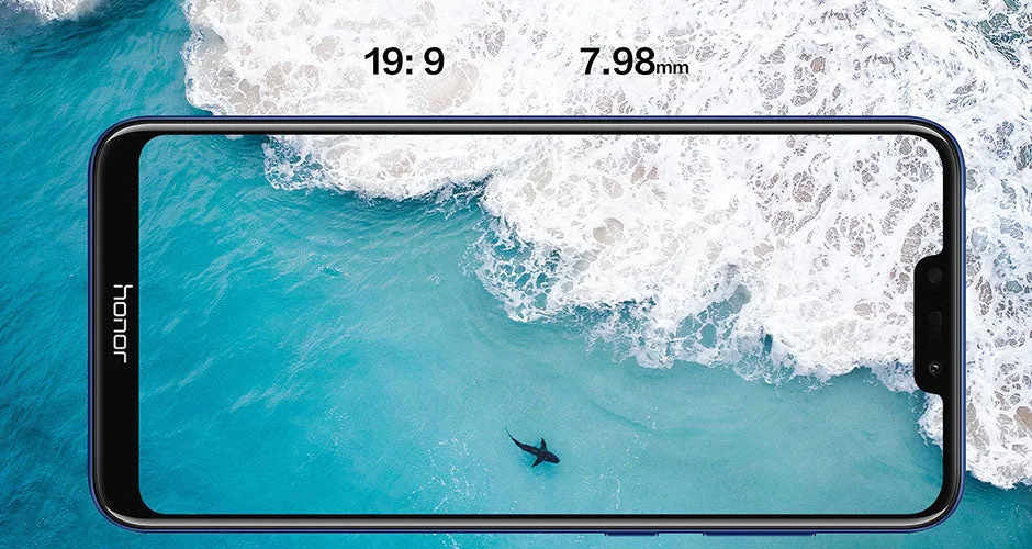 Huawei Honor 8C 4 32GB 3-Slot Face ID 6.26 Inch Snapdragon 632 Octa Core Front 8.0MP Dual Rear Camera 4000mAh Black_4 32G