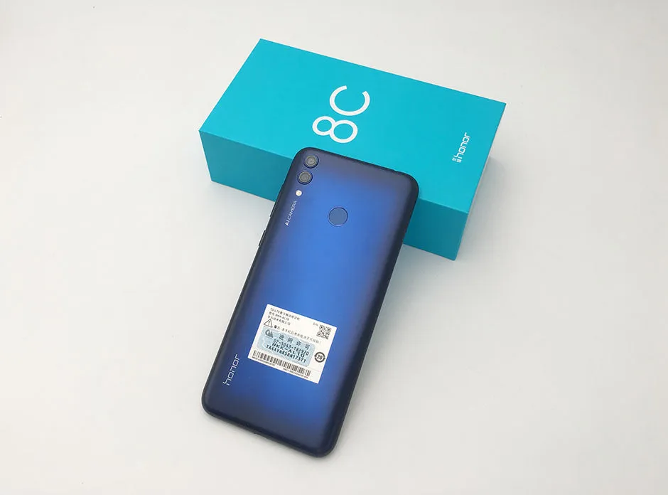 Huawei Honor 8C 4 32GB 3-Slot Face ID 6.26 Inch Snapdragon 632 Octa Core Front 8.0MP Dual Rear Camera 4000mAh Black_4 32G