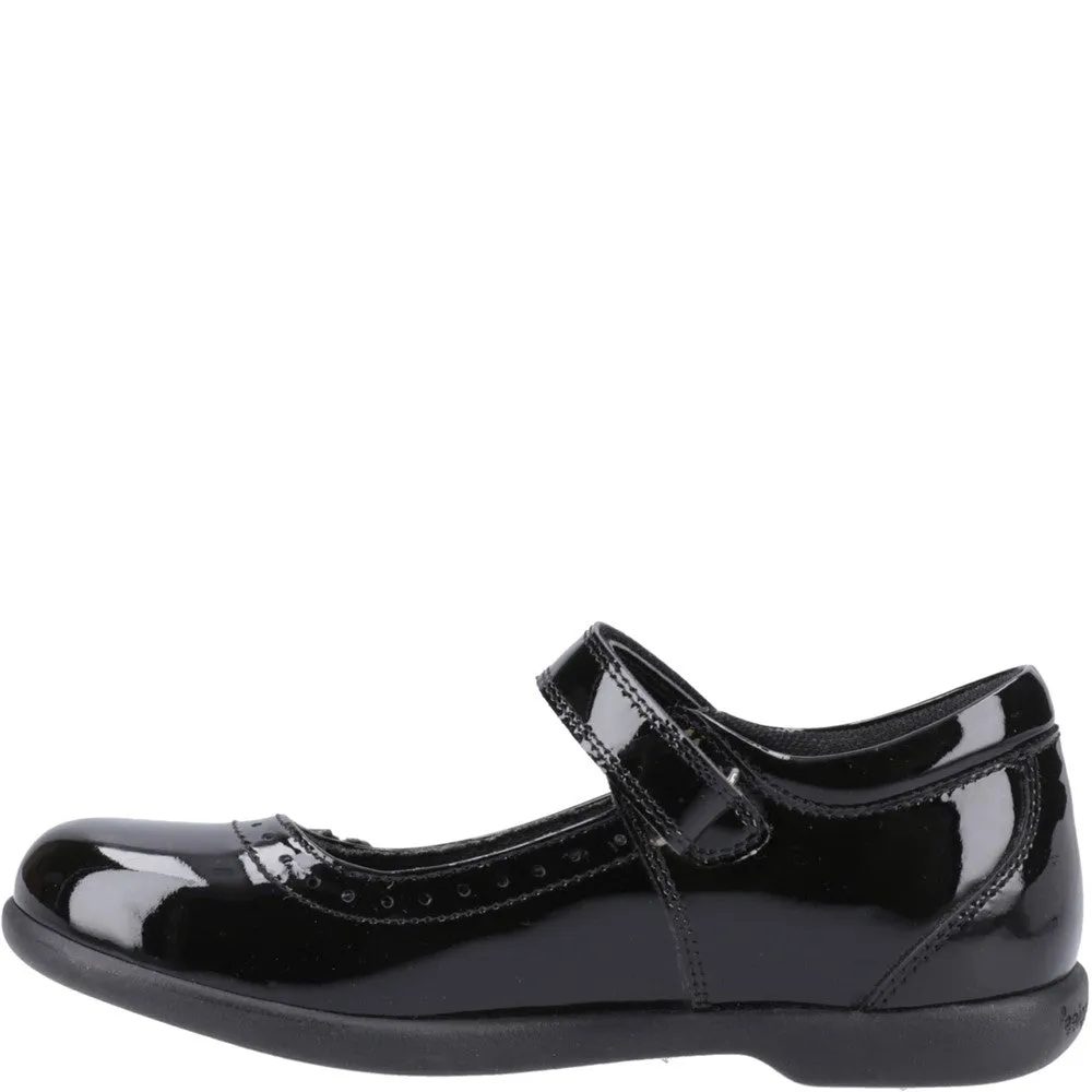 Hush Puppies Bethany Patent Junior School Shoes