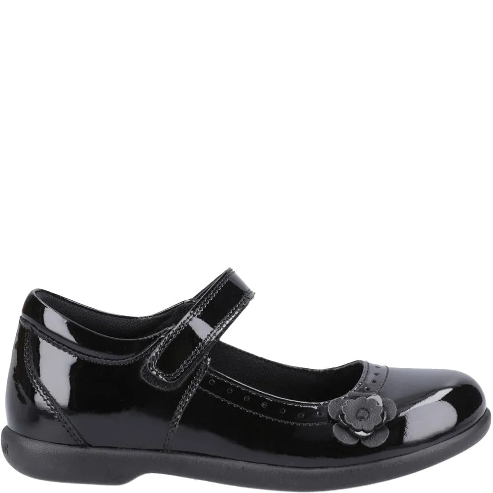Hush Puppies Bethany Patent Junior School Shoes