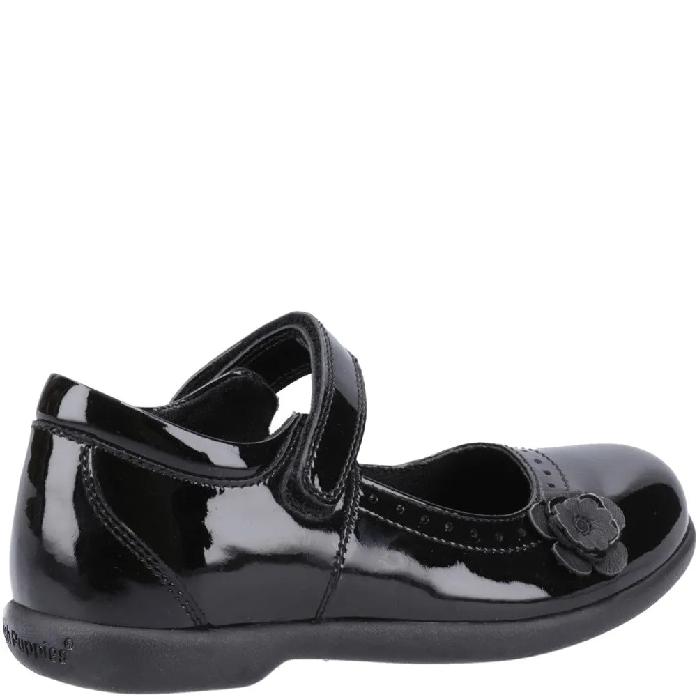 Hush Puppies Bethany Patent Junior School Shoes