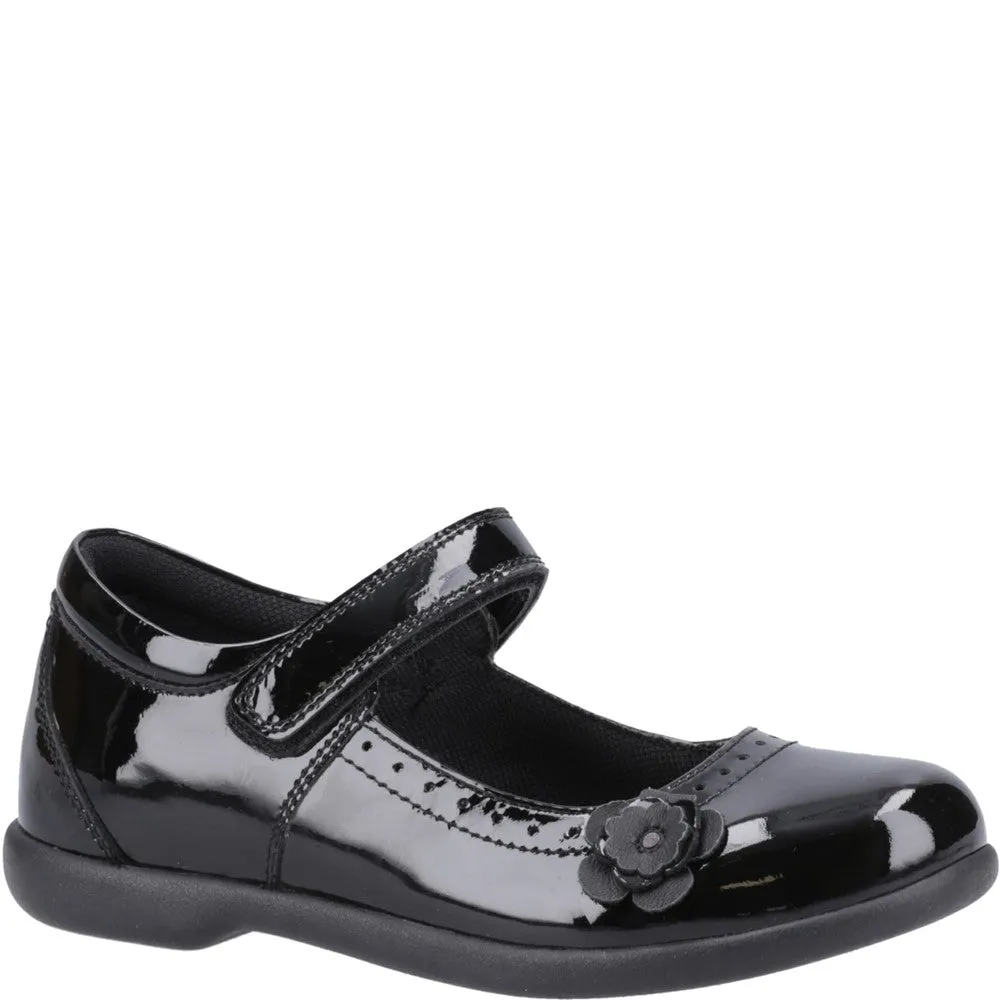 Hush Puppies Bethany Patent Junior School Shoes