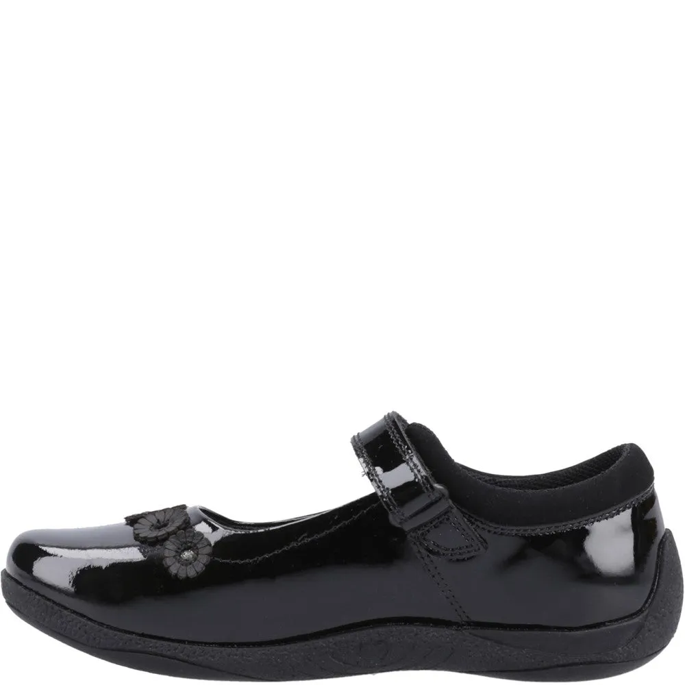 Hush Puppies Christina XL Patent Senior School Shoes