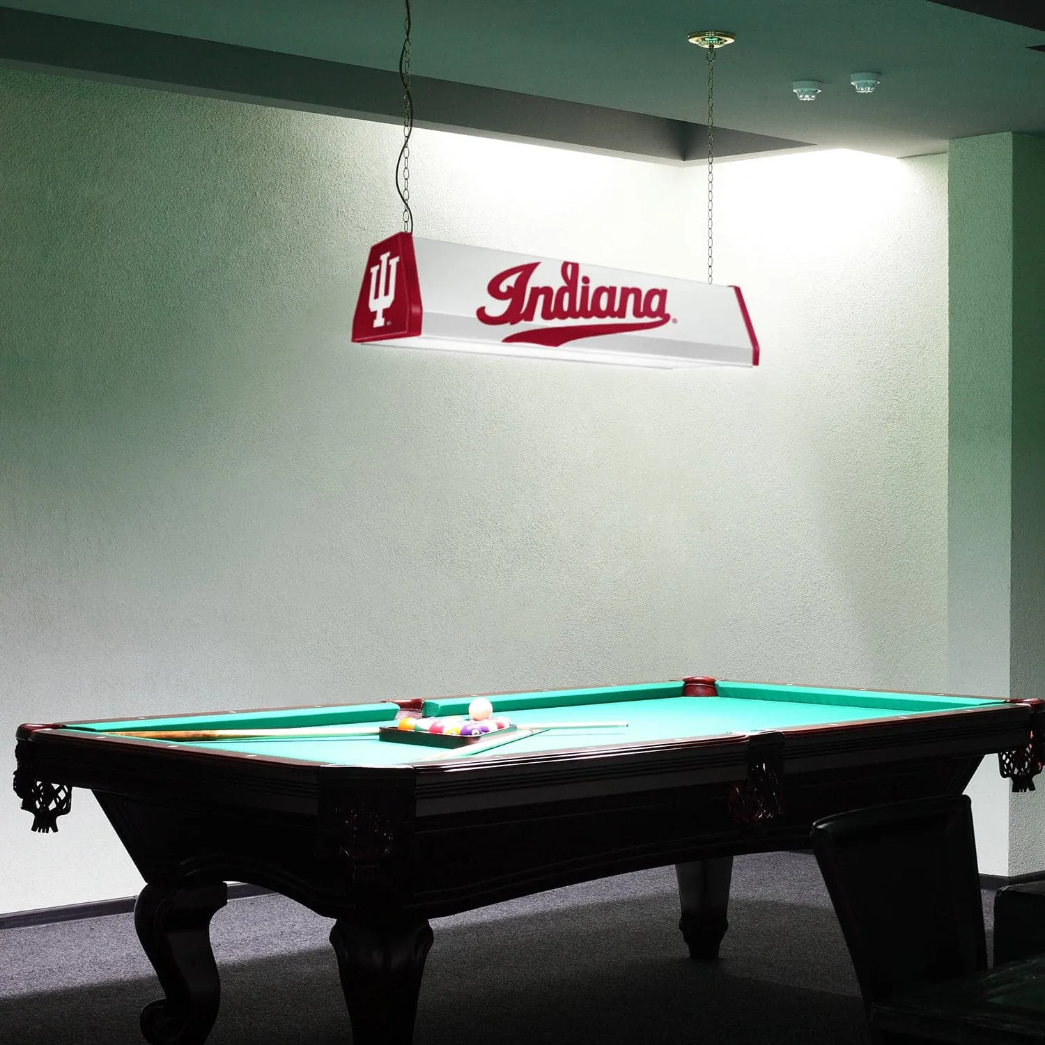 Indiana Hoosiers: Script - Standard Pool Table Light