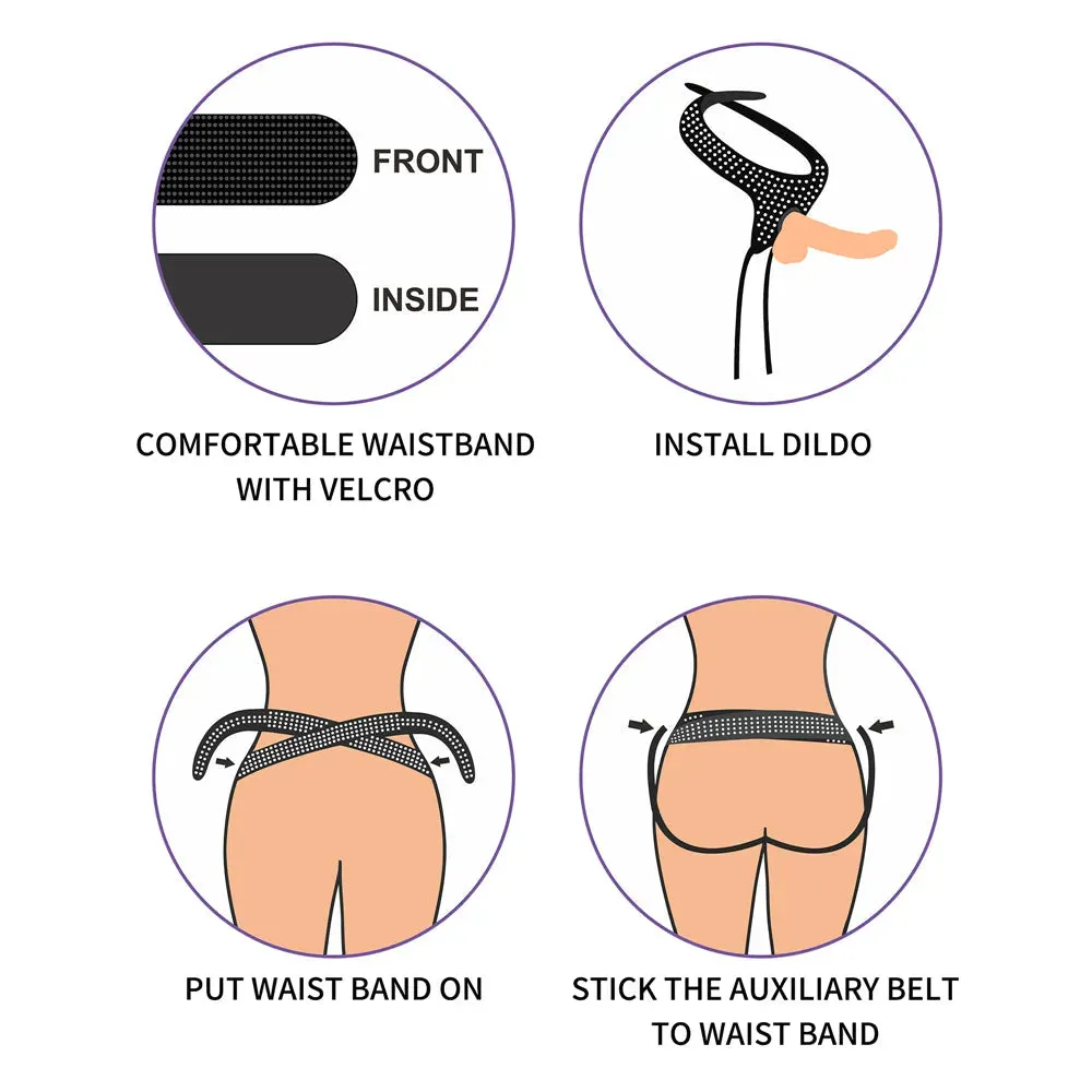 Ingen Easy Strap-On Harness -  Adjustable Strap-On Harness (No Probe Included)