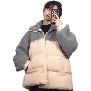 INSTOCK-Lambswool thickened cotton coat women's