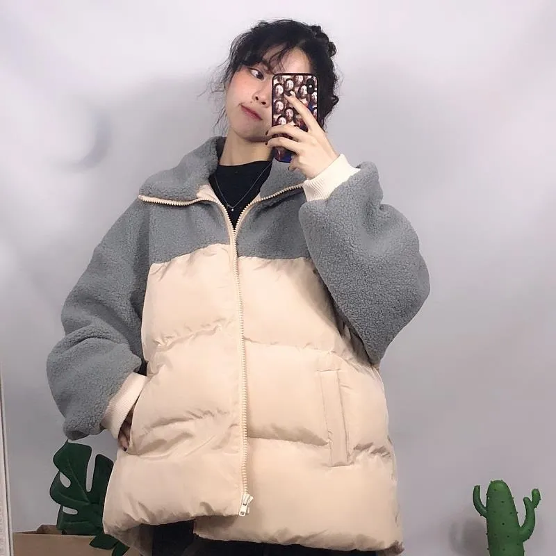 INSTOCK-Lambswool thickened cotton coat women's