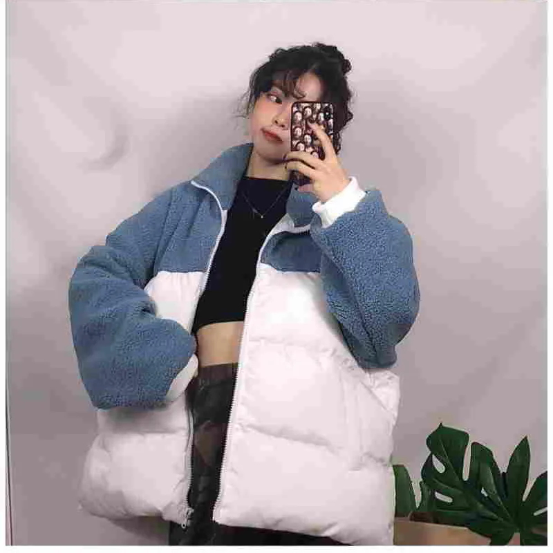 INSTOCK-Lambswool thickened cotton coat women's