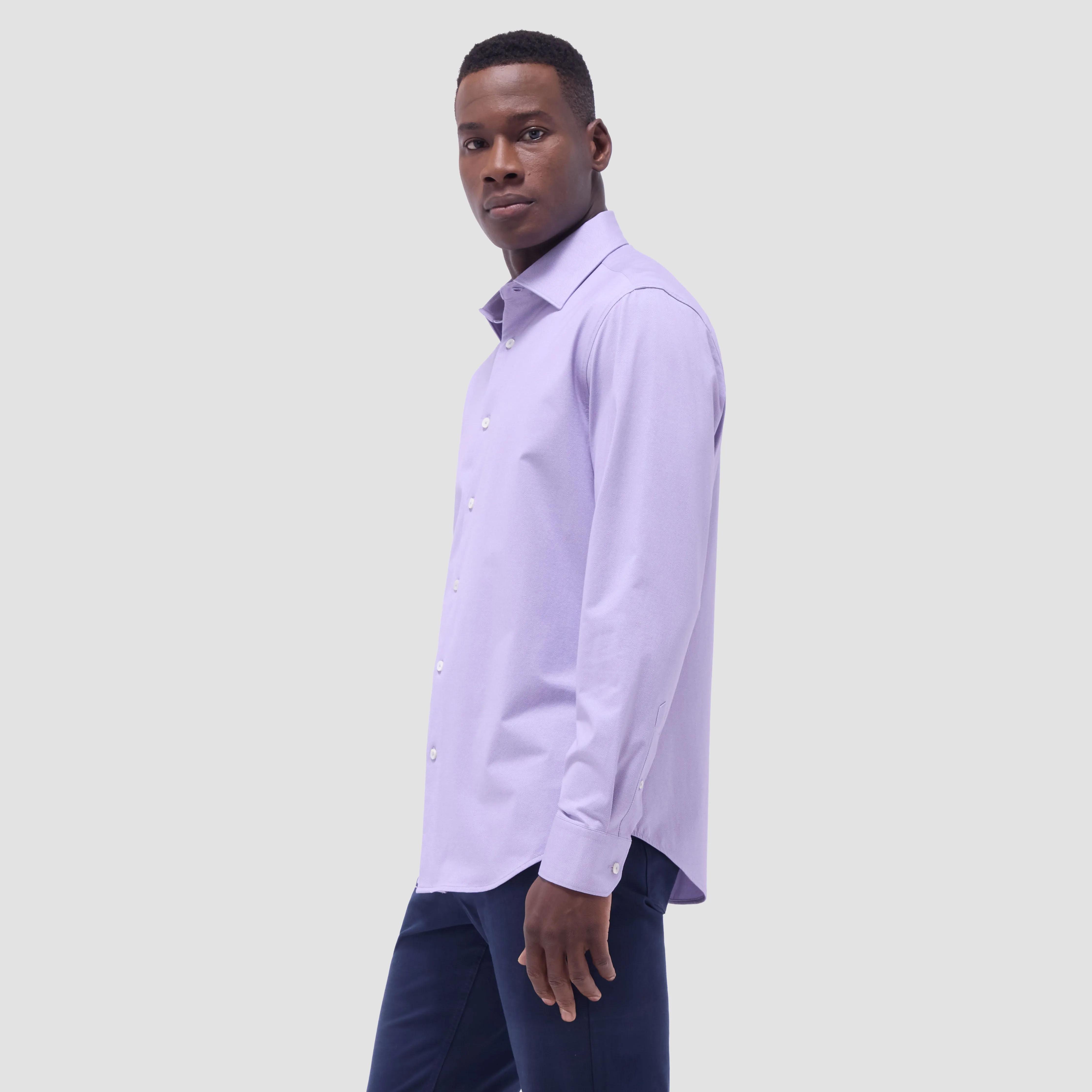 Jimmy Double-Sided Herringbone & Solid OoohCotton Shirt