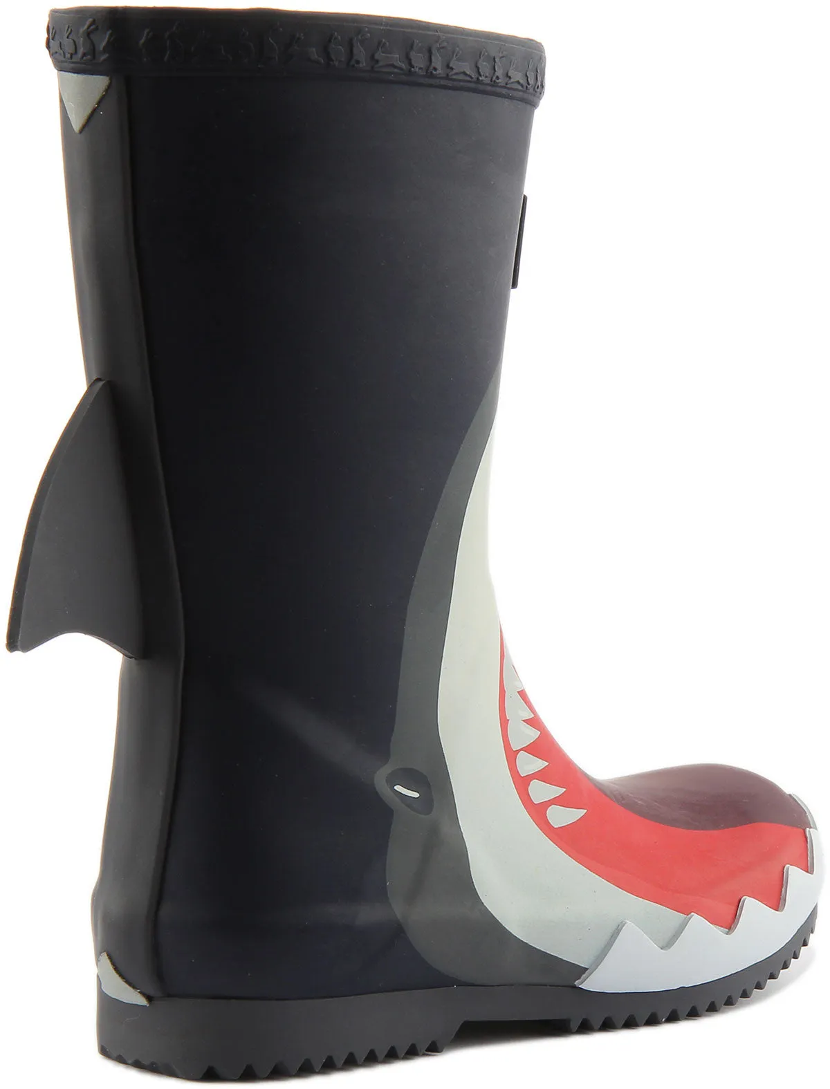 Joules Junior Roll Up In Navy Blue Sharks