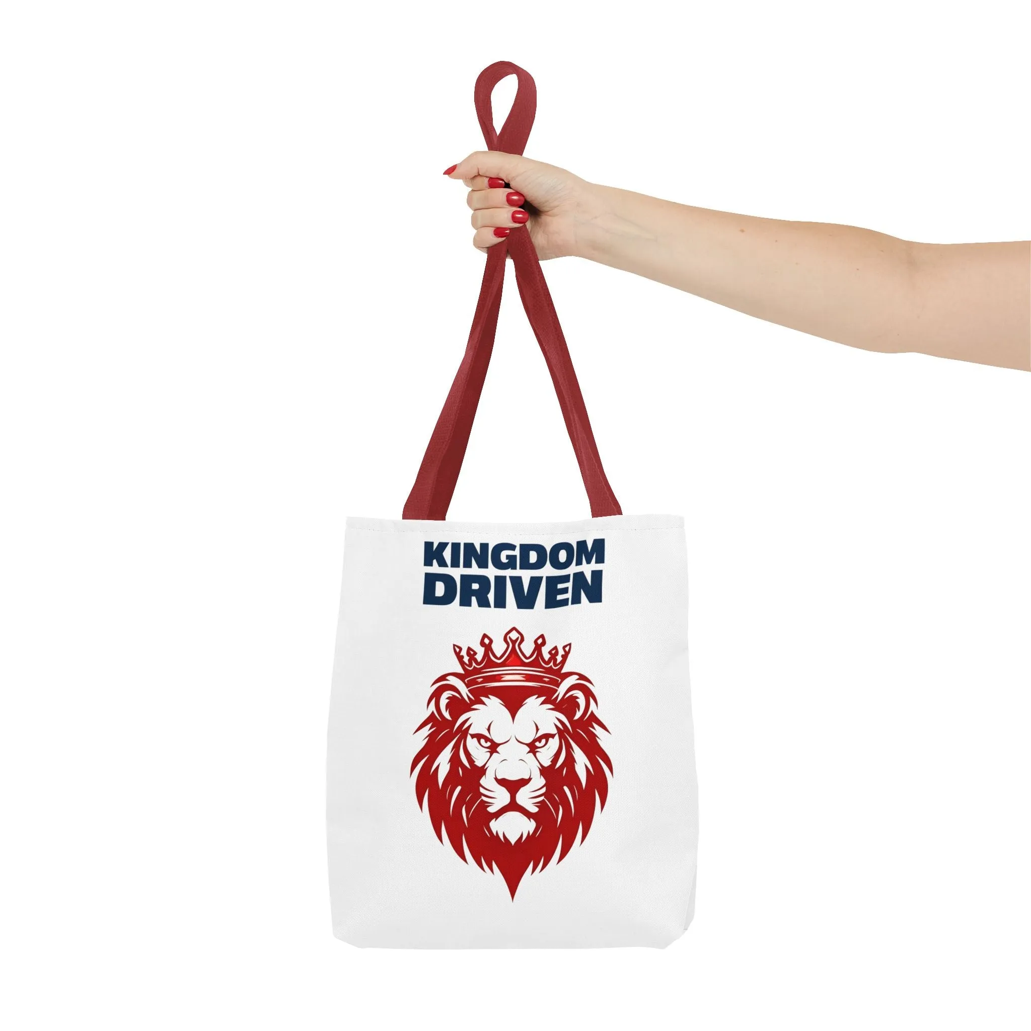 Kingdom Driven Lion Tote Bag – Durable Canvas Bag with Inspirational Design for Everyday Use