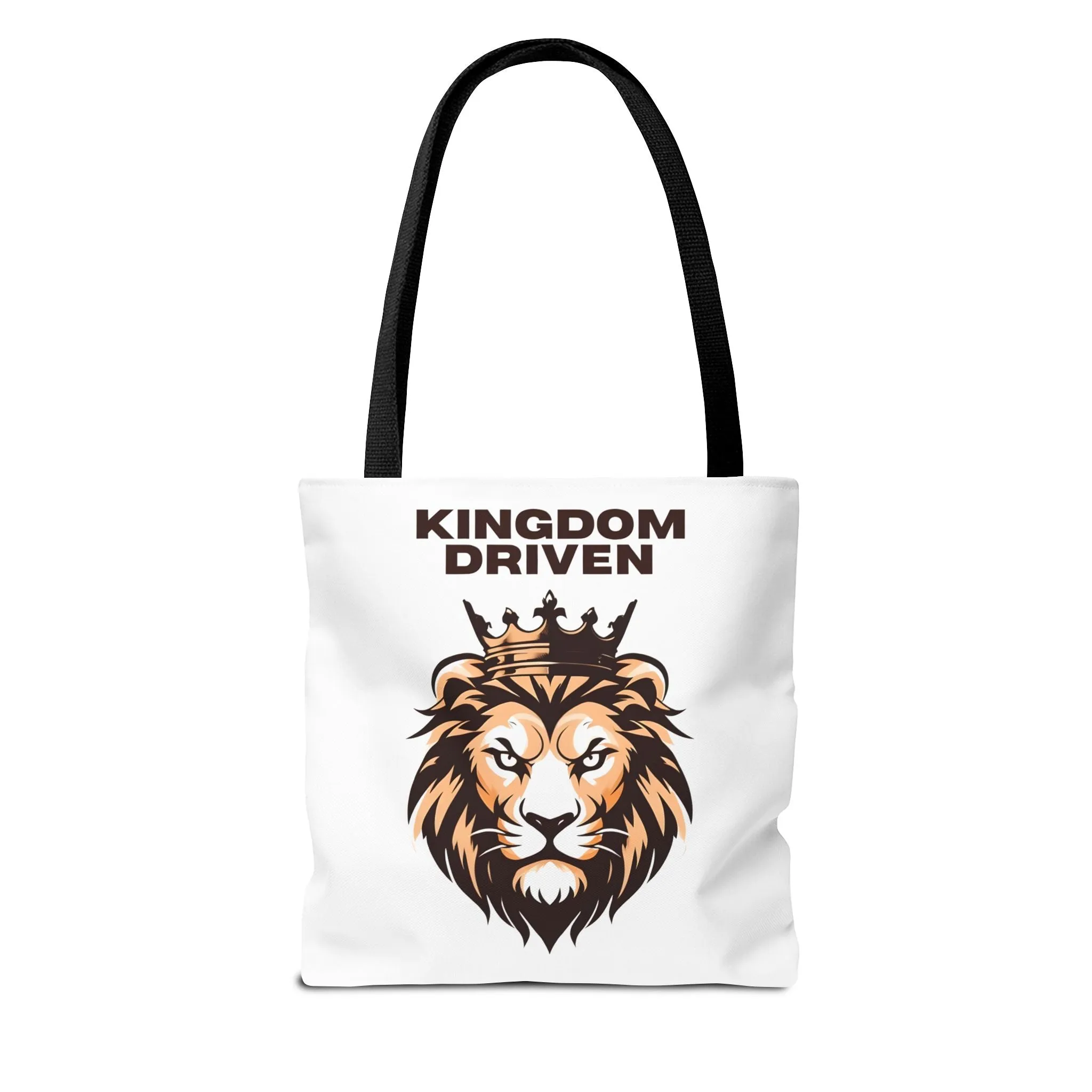 Kingdom Driven Lion Tote Bag – Durable Canvas Bag with Inspirational Design for Everyday Use