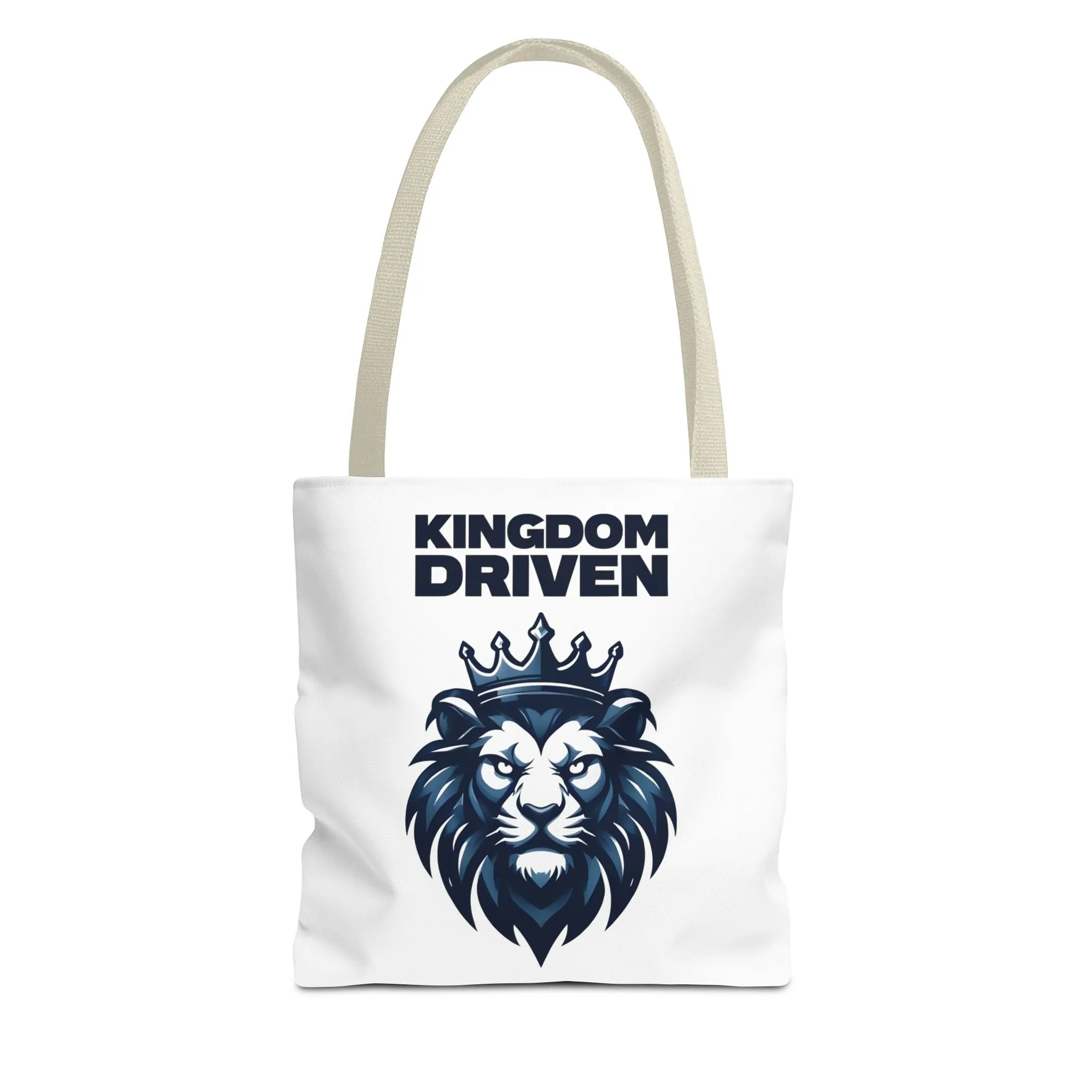 Kingdom Driven Lion Tote Bag – Durable Canvas Bag with Inspirational Design for Everyday Use