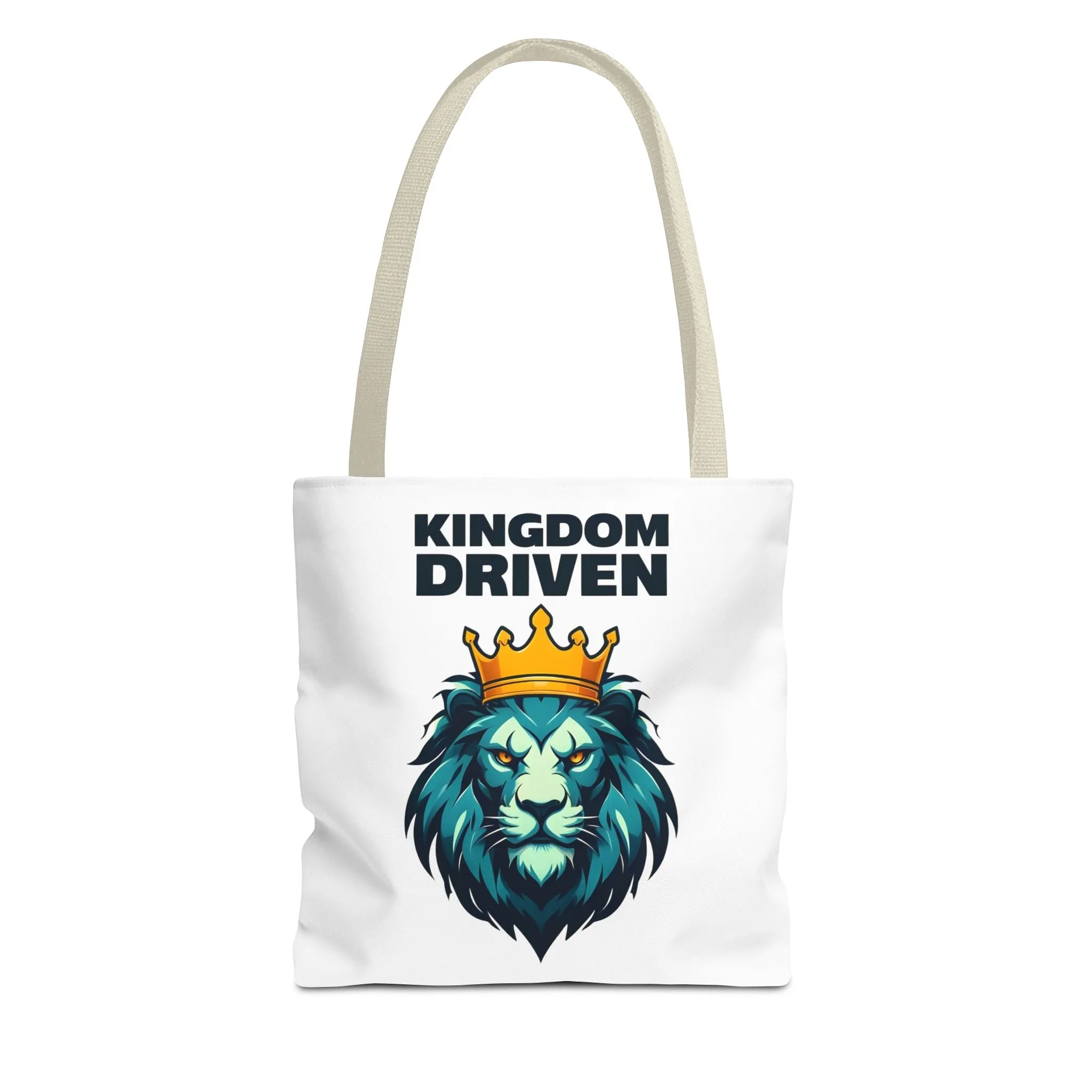 Kingdom Driven Lion Tote Bag – Durable Canvas Bag with Inspirational Design for Everyday Use
