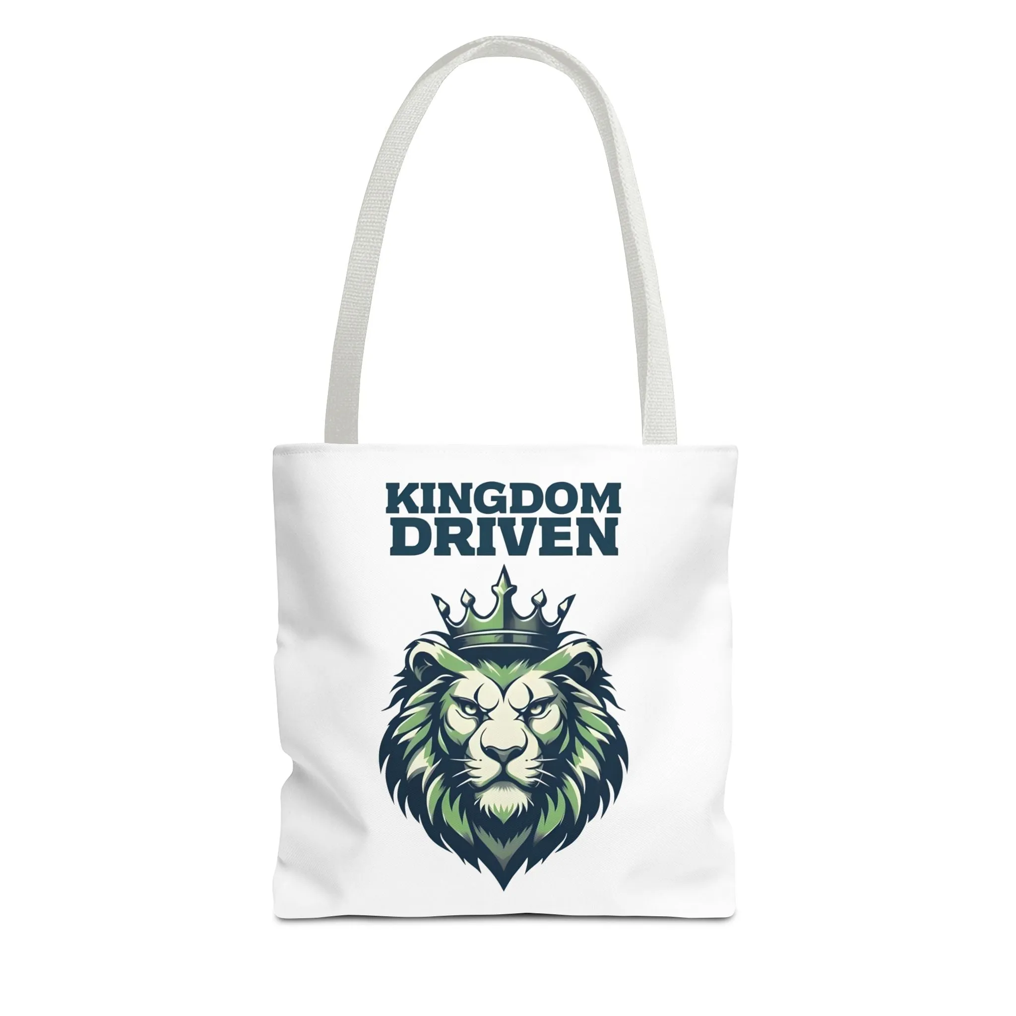 Kingdom Driven Lion Tote Bag – Durable Canvas Bag with Inspirational Design for Everyday Use