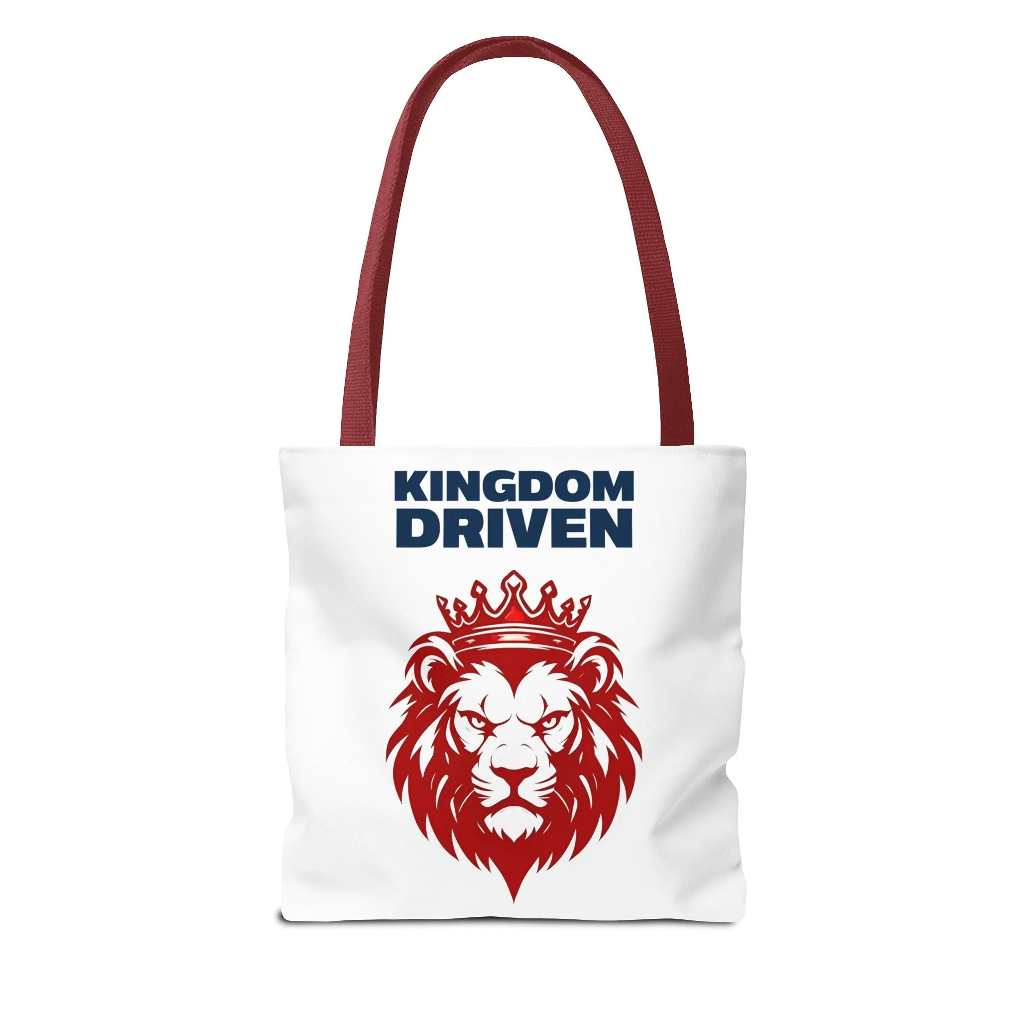 Kingdom Driven Lion Tote Bag – Durable Canvas Bag with Inspirational Design for Everyday Use