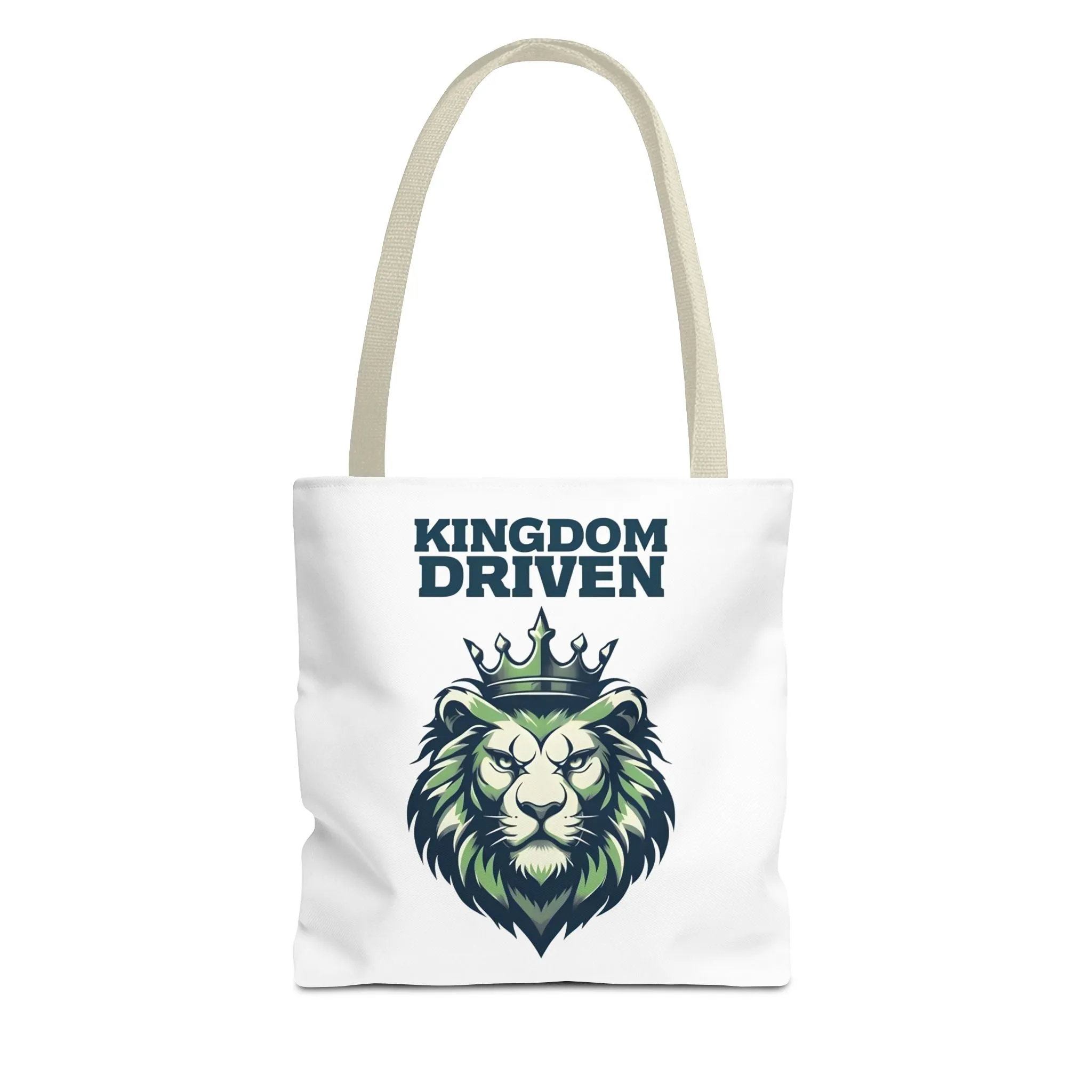 Kingdom Driven Lion Tote Bag – Durable Canvas Bag with Inspirational Design for Everyday Use