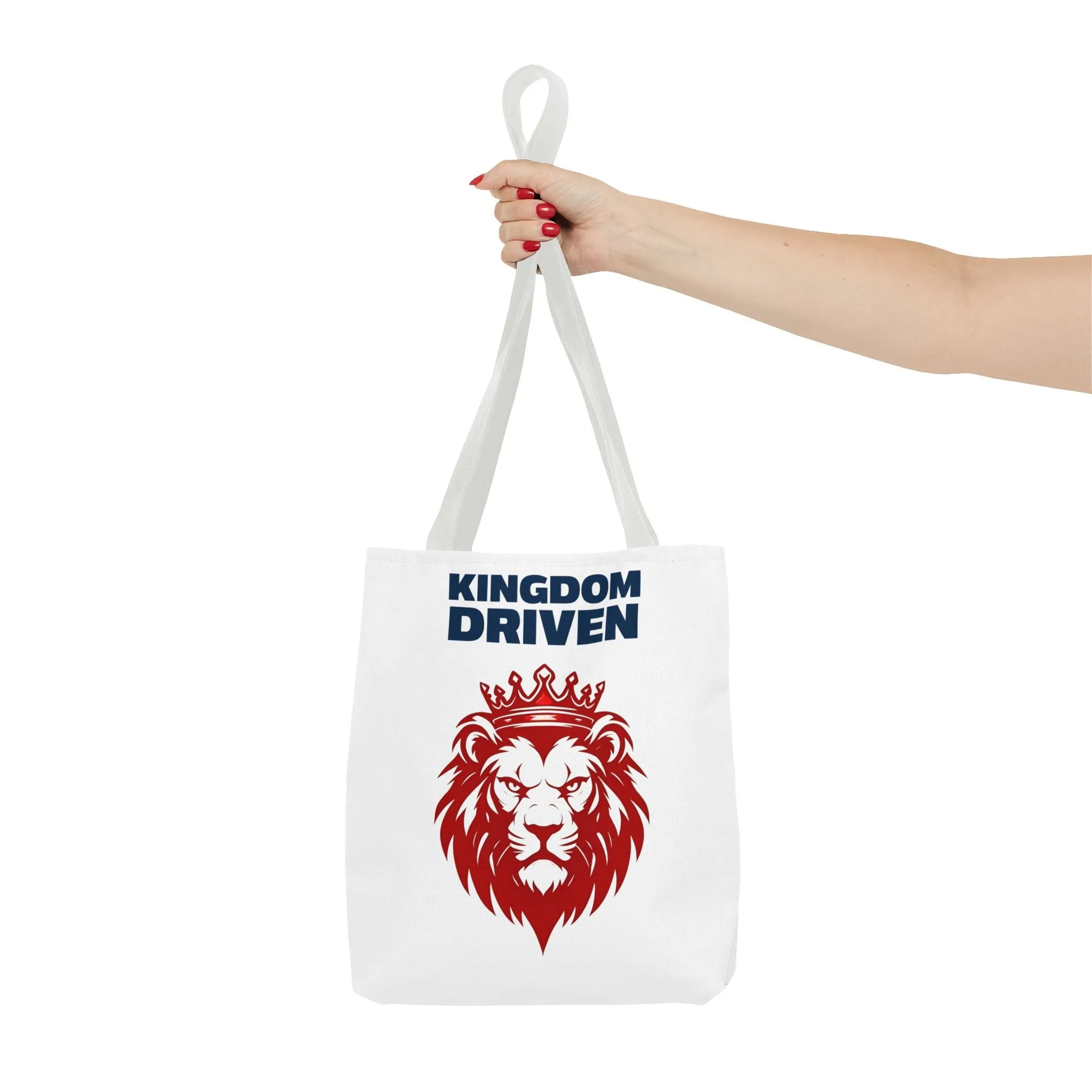 Kingdom Driven Lion Tote Bag – Durable Canvas Bag with Inspirational Design for Everyday Use