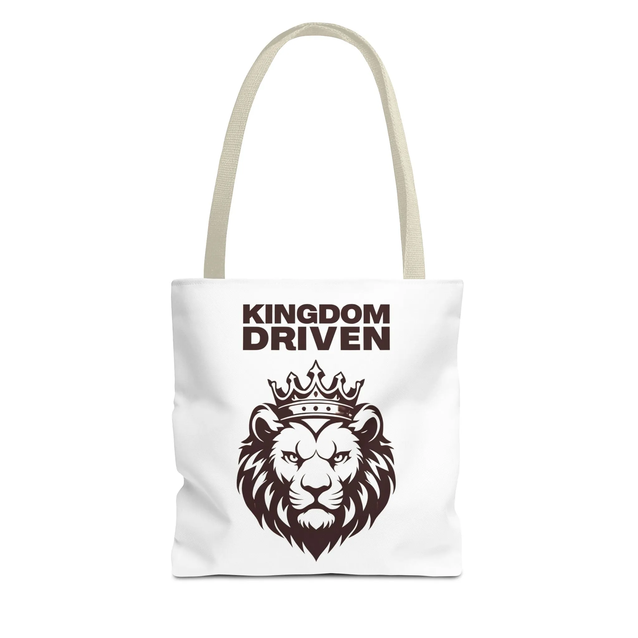 Kingdom Driven Lion Tote Bag – Durable Canvas Bag with Inspirational Design for Everyday Use