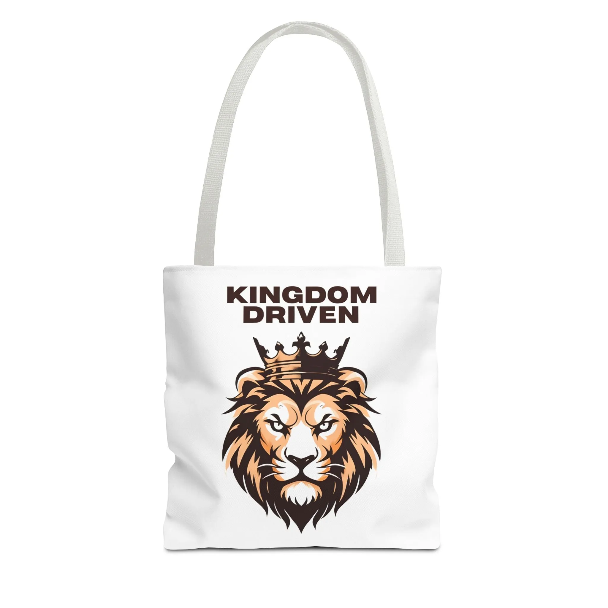 Kingdom Driven Lion Tote Bag – Durable Canvas Bag with Inspirational Design for Everyday Use