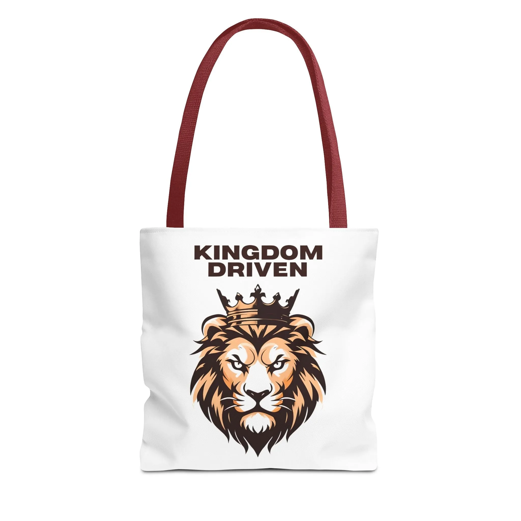 Kingdom Driven Lion Tote Bag – Durable Canvas Bag with Inspirational Design for Everyday Use