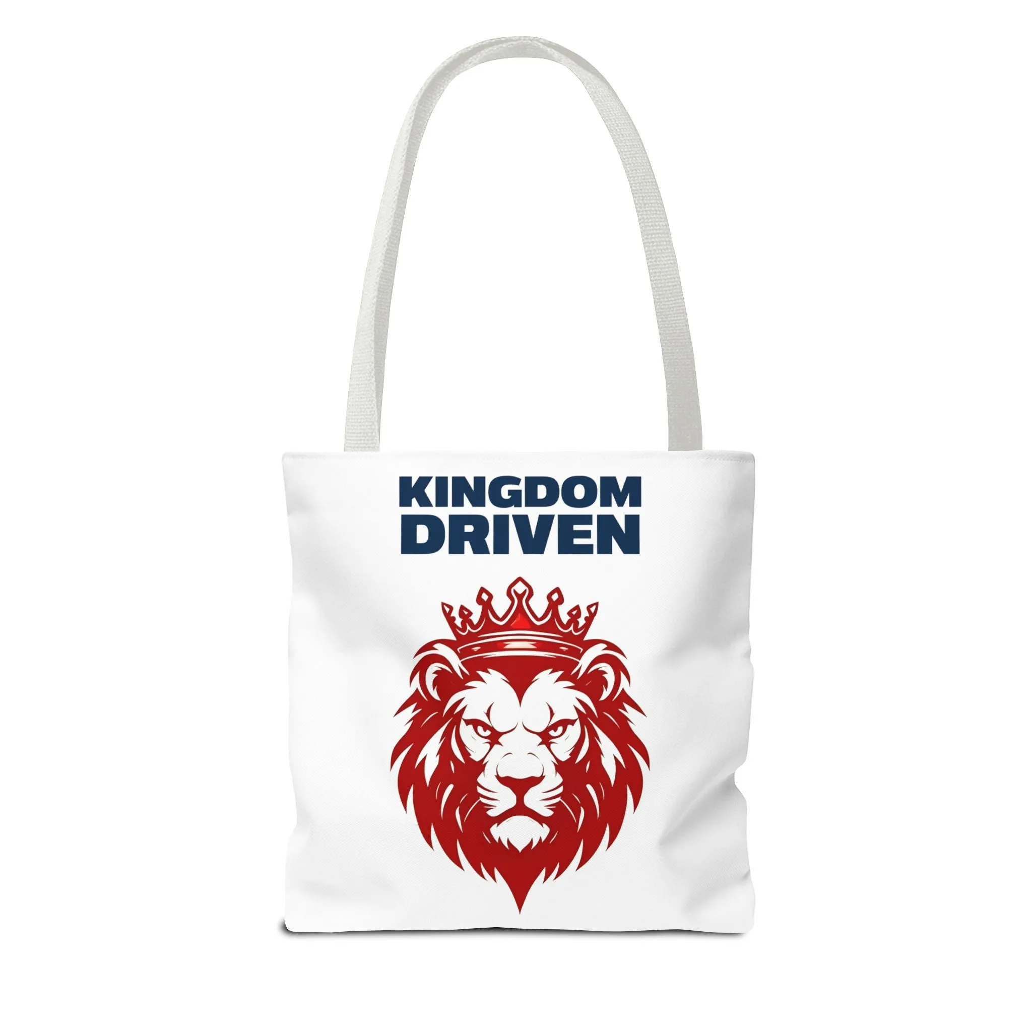 Kingdom Driven Lion Tote Bag – Durable Canvas Bag with Inspirational Design for Everyday Use
