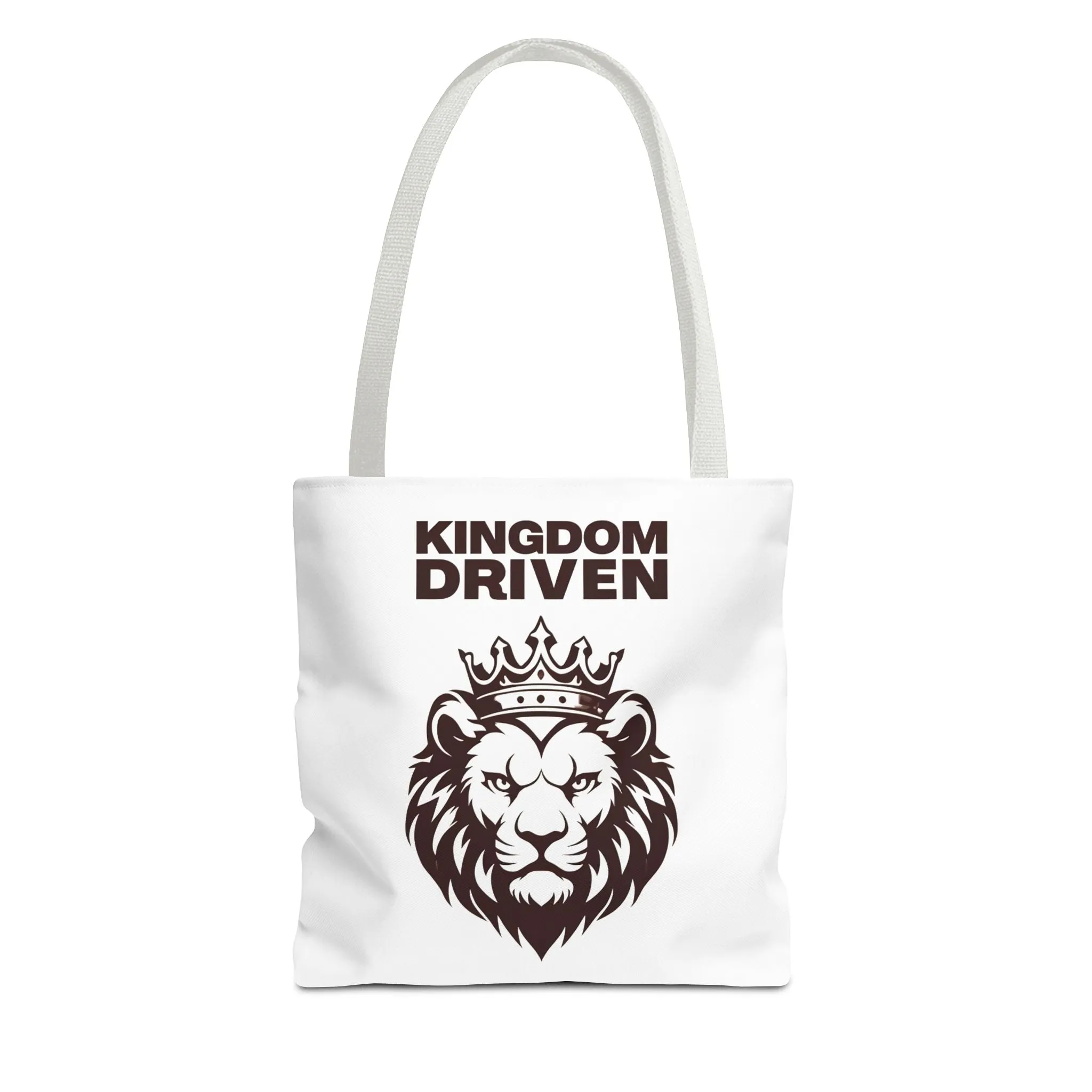 Kingdom Driven Lion Tote Bag – Durable Canvas Bag with Inspirational Design for Everyday Use