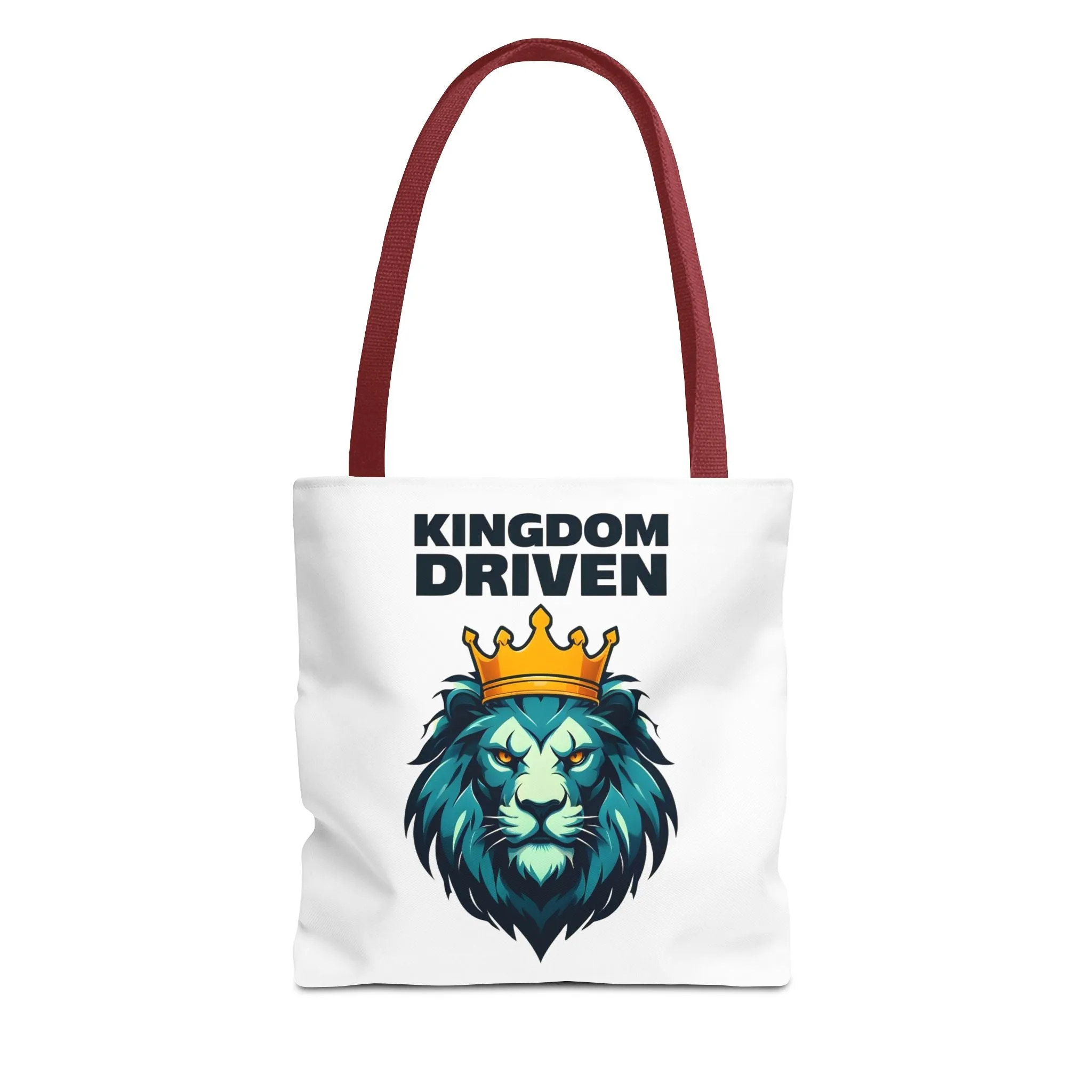 Kingdom Driven Lion Tote Bag – Durable Canvas Bag with Inspirational Design for Everyday Use