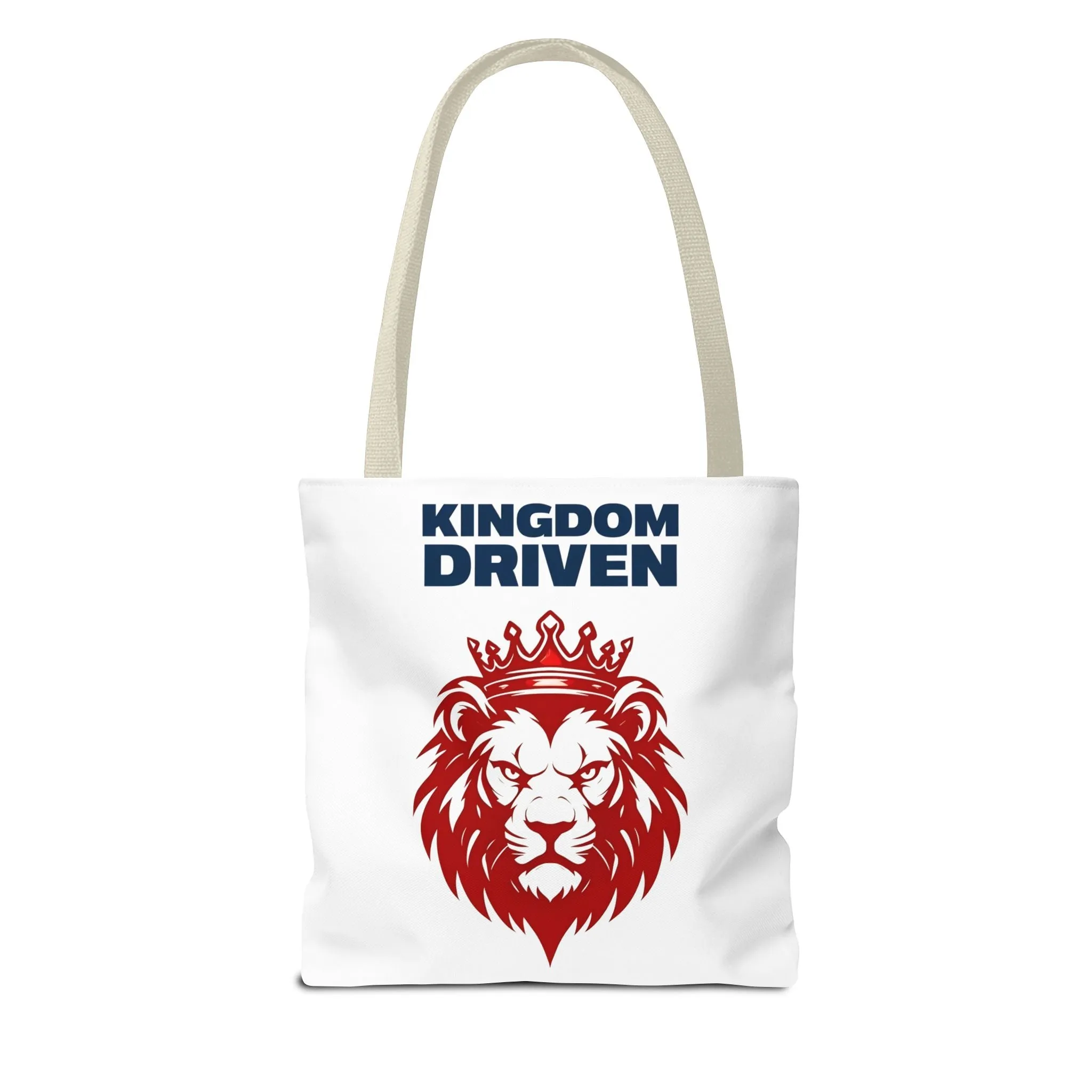 Kingdom Driven Lion Tote Bag – Durable Canvas Bag with Inspirational Design for Everyday Use