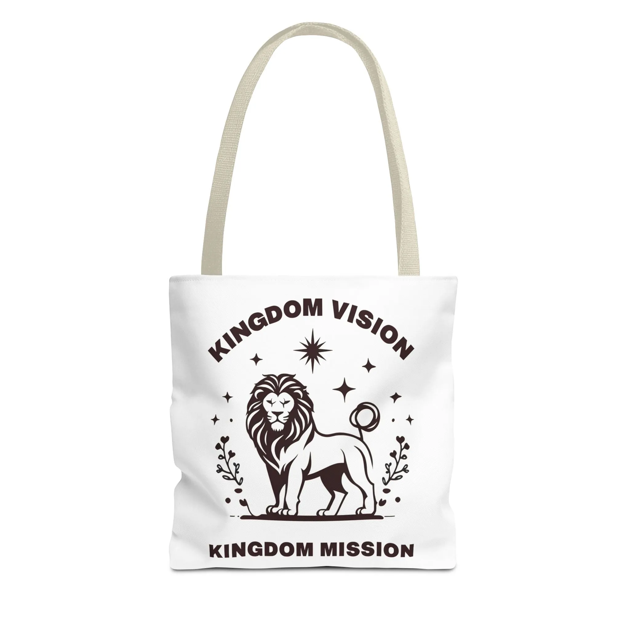 Kingdom Vision Lion Tote Bag – Durable Canvas Bag with Bold & Empowering Design